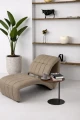 Fotel  ze skóry Allesandro - Beżowy | Monnarita