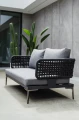 Sofa aluminiowa dwuosobowa Tiziano szara | Monnarita