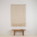 Wełniany kilim na ścianę 120x180cm - Naturalny | Moyha