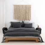 Kilim na ścianę z wełnianych frędzli 120x90cm | Moyha