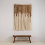 Dwukolorowy kilim na ścianę 120x180cm | Moyha