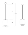 Lampa aluminiowa Orionis M - Szampańska | Monnarita