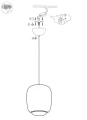 Lampa aluminiowa Orionis M - Szampańska | Monnarita
