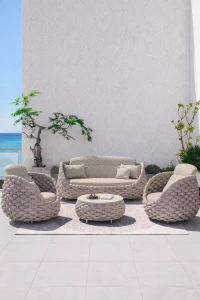 Zestaw ogrodowy Marino Lounge - Szampański | Monnarita