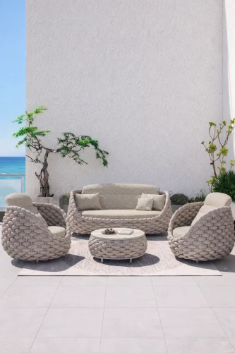 Zestaw ogrodowy Marino Lounge - Szampański | Monnarita