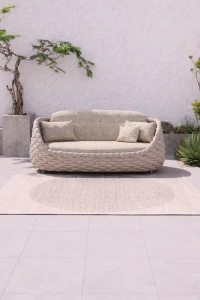 Sofa trzyosobowa ogrodowa Marino Lounge - Szampańska | Monnarita