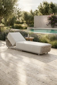 Leżak ogrodowy  Serano Lounge - Szampański | Monnarita