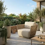 Fotel ogrodowy Serano Lounge - Szampański | Monnarita