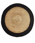 Dywan z juty black&natural śr. 120cm Madam Stoltz