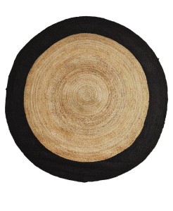 Dywan z juty black&natural śr. 120cm Madam Stoltz