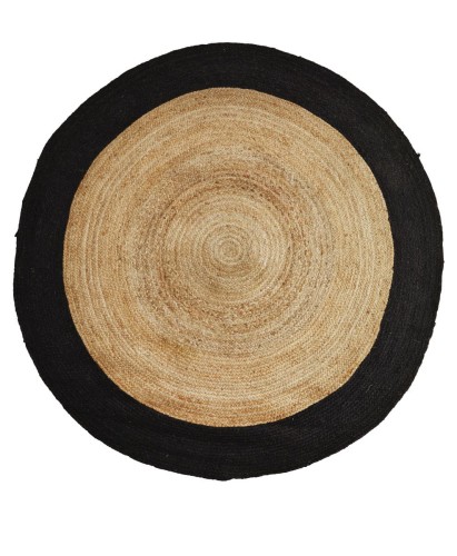 Dywan z juty black&natural śr. 120cm Madam Stoltz