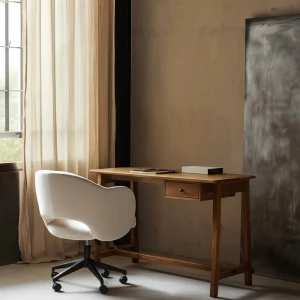 Biurko z drewna mango z szufladą| Ixia