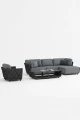 Zestaw modułowy 6-częściowy Serano Lounge - Szary | Monnarita