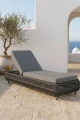 Leżak ogrodowy Serano Lounge II - Szary | Monnarita