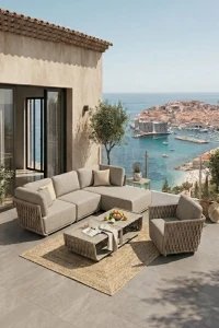 Zestaw modułowy 6-częściowy Serano Lounge - Jasnoszary | Monnarita