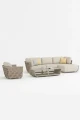 Zestaw modułowy 6-częściowy Serano Lounge - Jasnoszary | Monnarita