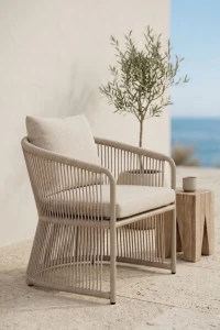 Fotel aluminiowy - Szampański | Monnarita