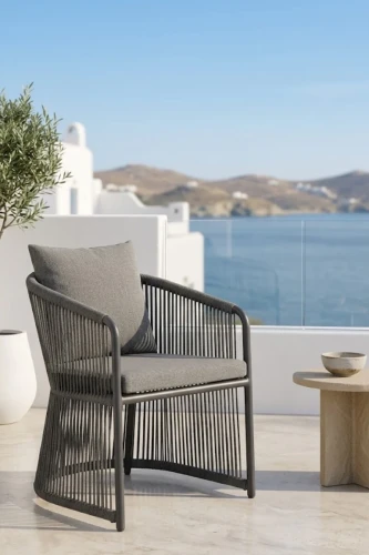 Fotel aluminiowy - Szary | Monnarita