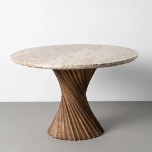 Stół jadalniany Room - Drewno-marmur | Ixia