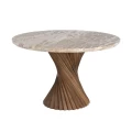 Stół jadalniany Room - Drewno-marmur | Ixia