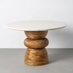 Stół jadalniany Room 120 X 120 X 76 CM - Drewno-marmur | Ixia