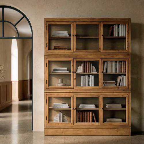 Witryna szeroka Room z drewna recyklingowanego | Ixia