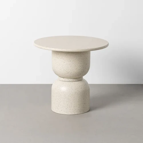 Stolik MDF-metal Little - Biały | Ixia