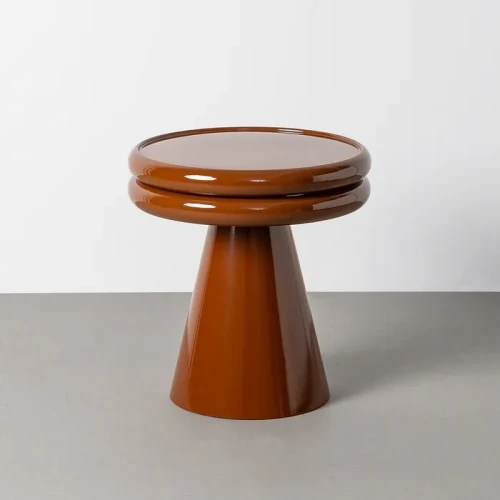 Stolik metalowy Little - Ceglasty | Ixia