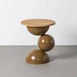 Stolik drewno-metal Little - Brązowy | Ixia