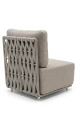 Sofa narożna lewa Serano Lounge - jasnoszary | Monnarita