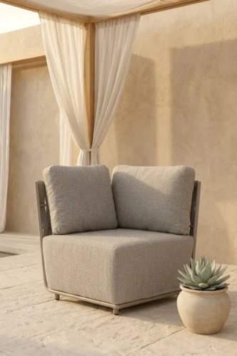 Sofa narożna prawa Serano Lounge - jasnoszara | Monnarita