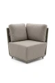 Sofa narożna prawa Serano Lounge - jasnoszara | Monnarita
