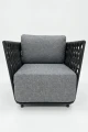 Fotel ogrodowy Serano Lounge - Szary | Monnarita