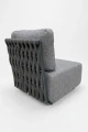 Sofa narożna lewa Serano Lounge - Szara | Monnarita