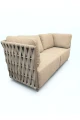 Sofa trzyosobowa ogrodowa Serano Lounge - Jasnoszara | Monnarita