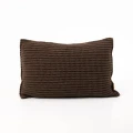 Poszewka ze splotem 60x40 cm - Brązowa DWA SPLOTY | MOYHA