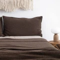 Poszewka gładka 90x50 cm - Brązowa DWA SPLOTY | MOYHA