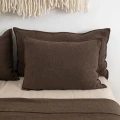 Poszewka gładka 60x40 cm - Brązowa DWA SPLOTY | MOYHA
