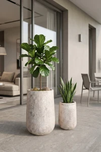 Zestaw doniczek Mirelle Stone | Monnarita
