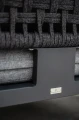 Sofa aluminiowa trzyosobowa Tiziano szara | Monnarita