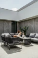 Sofa aluminiowa trzyosobowa Tiziano szara | Monnarita