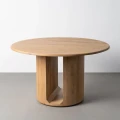 Stół jadalniany z drewna mango 130 x 130 x 76 cm | Ixia