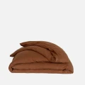Lniana pościel Cinnamon - Brązowa