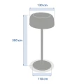 Lampa solarna Bolty 30cm - Grafitowa | Hesperide