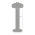 Lampa solarna Detekt - Grafitowa | Hesperide