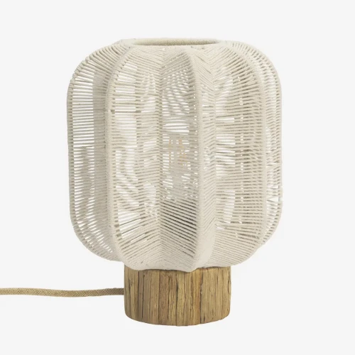 Lampa stołowa ze sznura bawełnianego | Madam Stoltz