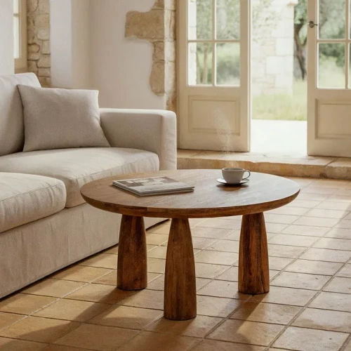 Stolik kawowy drewno mango 75 X 75 X 37 CM | Ixia
