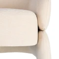 Fotel - kremowy 77x75x73,5 cm | Ixia