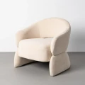 Fotel - kremowy 77x75x73,5 cm | Ixia