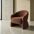 Fotel - brązowy 77x75x73,5 cm | Ixia